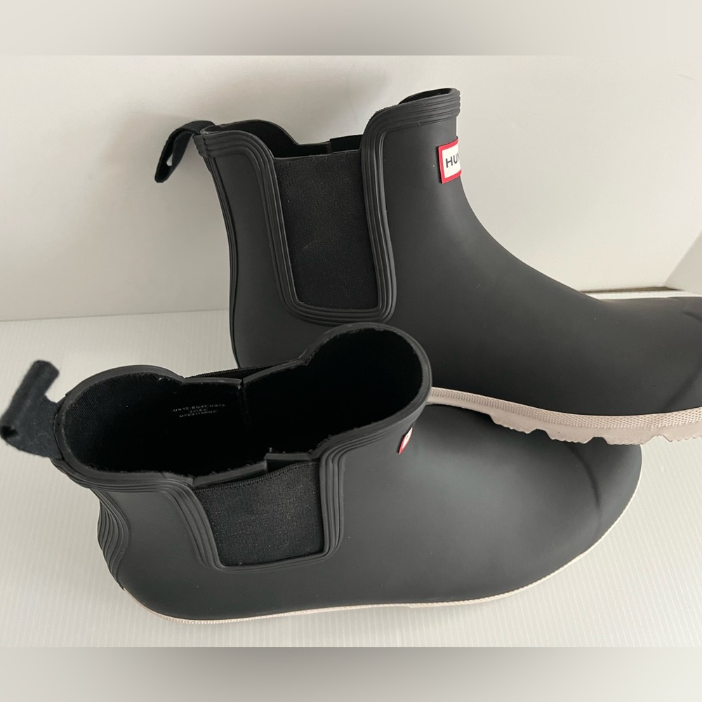 Hunter 100% Waterproof Original Chelsea Boots w/Side Elastic Gussets  sz US13 - Picture 10 of 14